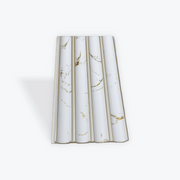 White Marble with Gold Line PS Decorative Wall Panel- BP1255