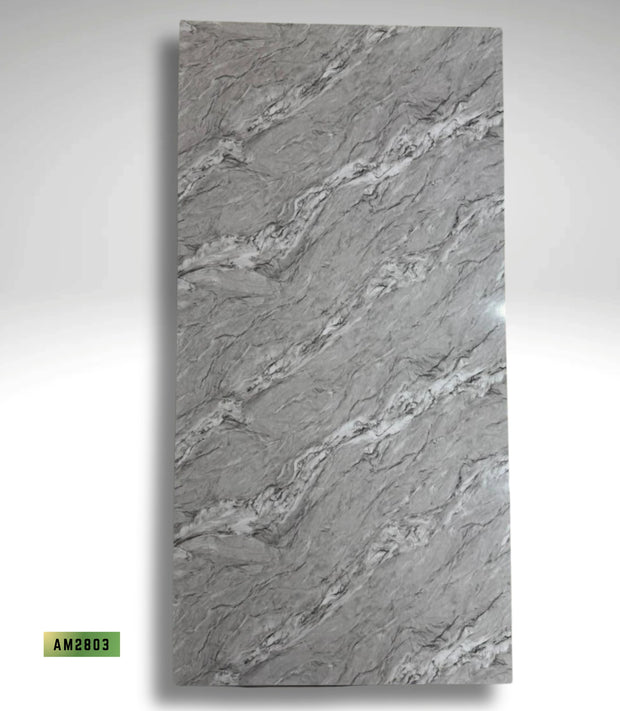 Bamboo Charcoal PVC Marble Sheet - 1220*2440*8mm (AM2803)