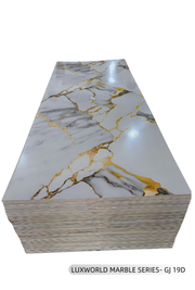 LUXWORLD 3D PVC Marble Wall Board: The Future of Eco-Friendly Building Materials- 1220*2900*5mm (GJ-19) - PRE ORDER